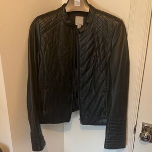 Halogen Black Leather Jacket